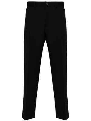 Dell'oglio pantalon en laine à coupe fuselée - Noir