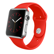 Rubberen sportbandje - Rood - Geschikt voor Apple watch 42mm / 44mm / 45mm / 49mm