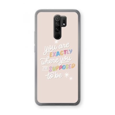 Right Place: Xiaomi Redmi 9 Transparant Hoesje