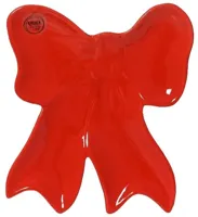 Decoris bord keramiek strik 24x22x3cm rood Decoris bord keramiek strik 24x22x3cm rood