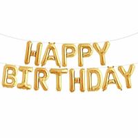 Happy Birthday ballon Goud (40CM)