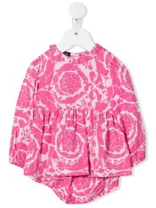 Versace Kids robe à imprimée Baroque - Rose