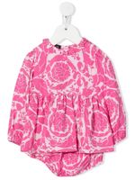 Versace Kids robe à imprimée Baroque - Rose - thumbnail