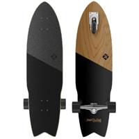 Street Surfing shark attack 36" zelfrijdend longboard koa black