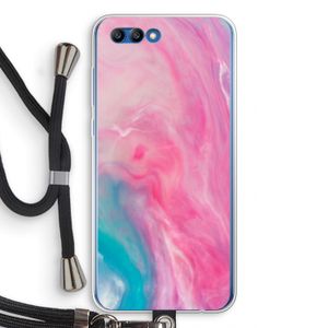 Roze explosie: Honor 10 Transparant Hoesje met koord