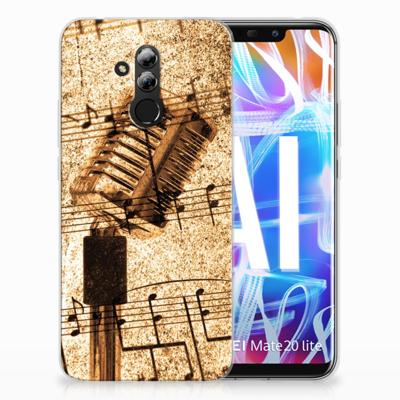 Huawei Mate 20 Lite | Siliconen hoesje | met foto Bladmuziek