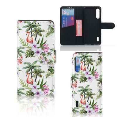 Xiaomi Mi A3 | Telefoonhoesje | Met pasjeshouder | Flamingo Palms