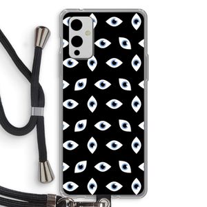 Eyes pattern: OnePlus 9 Transparant Hoesje met koord