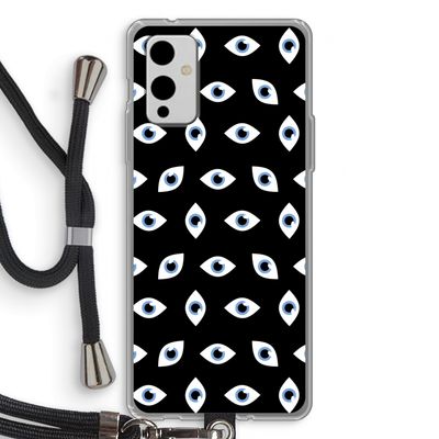 Eyes pattern: OnePlus 9 Transparant Hoesje met koord