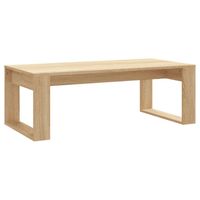 vidaXL Salontafel 102x50x35 cm bewerkt hout sonoma eikenkleurig - thumbnail