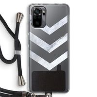 Marmeren pijlen: Xiaomi Redmi Note 10 Pro Transparant Hoesje met koord