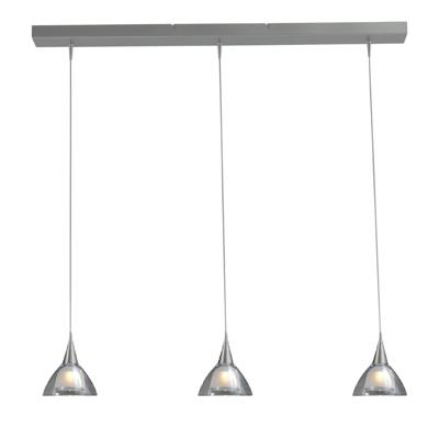 Masterlight Eettafel hanglampCaterina LED 3-lichts RVS - 2225-37-06-100-3-DW