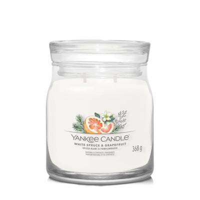Yankee Candle white spruce & grapefruit signature medium jar