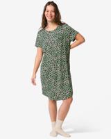 HEMA Damesnachthemd Flair luipaard jersey groen (groen)