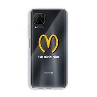 I'm lovin' you: Huawei P40 Lite Transparant Hoesje