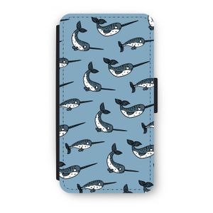 Narwhal: iPhone XS Flip Hoesje