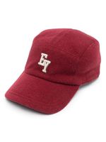 Eleventy logo-embroidered wool cap - Rouge