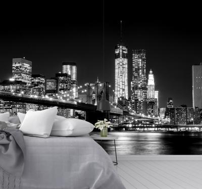 New york oost rivier skyline fotobehang