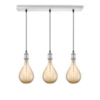Light depot - hanglamp Vintage 3L Beam Pear - amber - Outlet