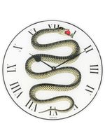 Fornasetti horloge murale à imprimé serpent - Blanc - thumbnail