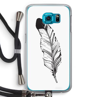 Pluim: Samsung Galaxy S6 Transparant Hoesje met koord