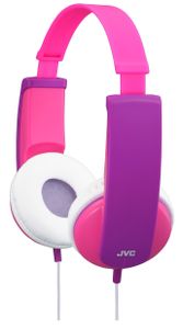 JVC HA-KD5-P-E On Ear koptelefoon Kinderen Kabel Pink, Lila Volumebegrenzing, Lichtgewicht