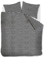 Ariadne At Home Dekbedovertrek Knit Stripes Black/White-2-persoons (200 x 200/220 cm)