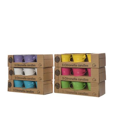 Muggenafweermiddel Decoris Kaarsenset Ø 5 x 6,5 cm Multicolour 45 g