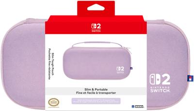 Hori Slim Tough Pouch - Cozy Lavender (Nintendo Switch 2)