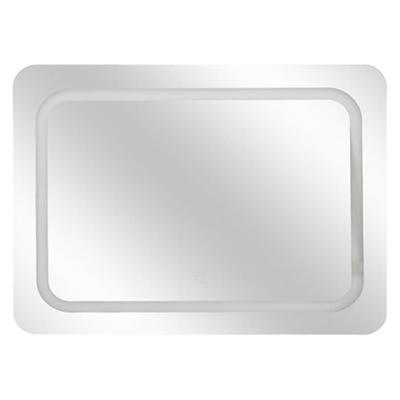 5Five Badkamer wandspiegel LED - Op batterijen - zilver - 65 x 49 cm - rechthoek