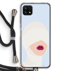 Incognito: Samsung Galaxy A22 5G Transparant Hoesje met koord