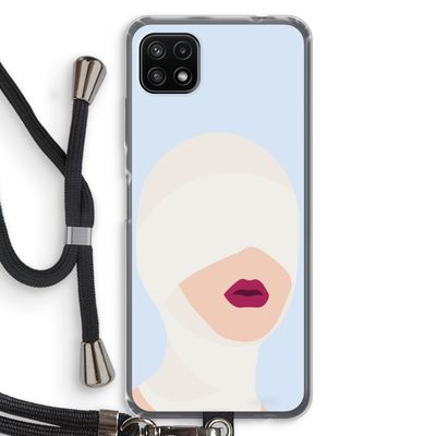 Incognito: Samsung Galaxy A22 5G Transparant Hoesje met koord