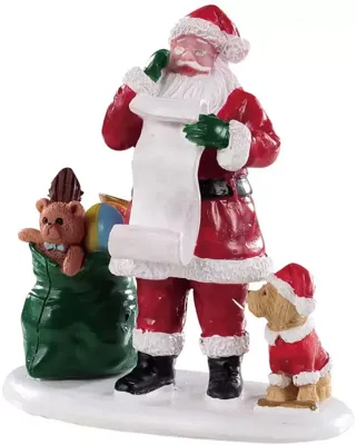 Lemax naughty or nice santa kerstdorp figuur type 3 Santa&apos;s Wonderland 2019