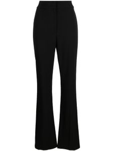 DKNY pantalon évasé à taille haute - Noir