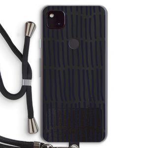 Moroccan stripes: Pixel 4a 5G Transparant Hoesje met koord