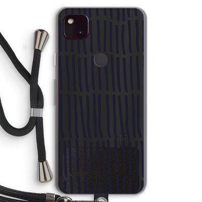 Moroccan stripes: Pixel 4a 5G Transparant Hoesje met koord