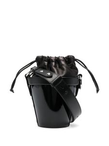 Maison Margiela mini sac seau Fire en cuir - Noir