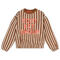 Tumble & Dry winter sweater meisjes - off wit/bruin - Mon Amour