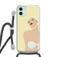 Summer: iPhone 11 Transparant Hoesje met koord