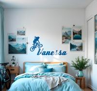 Aanpasbare rijder fiets sticker