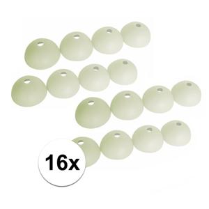 ProPlus Tentharingbeschermers - 16x stuks - glow in the dark - tentharing beschermkapjes