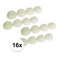 ProPlus Tentharingbeschermers - 16x stuks - glow in the dark - tentharing beschermkapjes