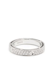 Damiani bague D.Side en or blanc 18 ct sertie de diamants - Argent