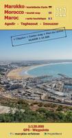 Wegenkaart - landkaart J12 Agadir / Taghazout / Imouzzer | Huber Verlag