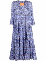 La DoubleJ robe Jennifer Jane imprimée - Bleu