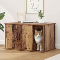 Kattenhuis Oudhout 85 x 55 x 50 cm Bewerkt hout