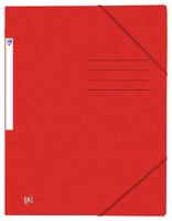 Elastomap Oxford Top File+ A4 3 kleppen 390gr rood - thumbnail