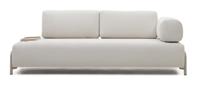 Kave Home 3-zits Bank 'Compo' Met blad links, Chenille, kleur Beige