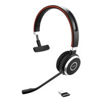 Jabra Evolve 65 Headset Bedraad en draadloos Hoofdband Oproepen/muziek USB Type-A Bluetooth Zwart - thumbnail