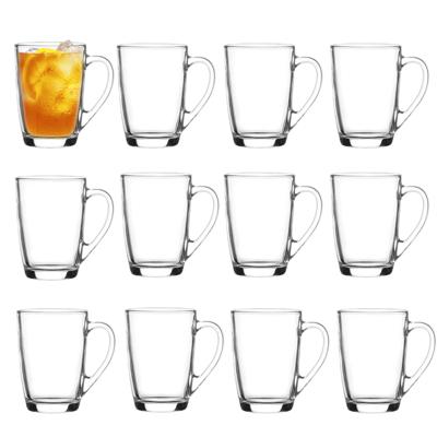 Excellent Houseware Theeglazen / koffie glazen Lakehouse - transparant glas - 24x stuks - 310 ml